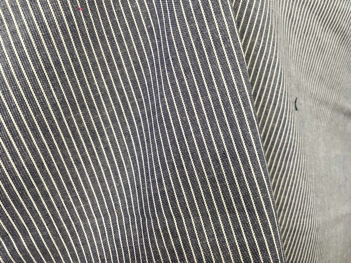 Stripe Cotton - Dark Blue & Off-White