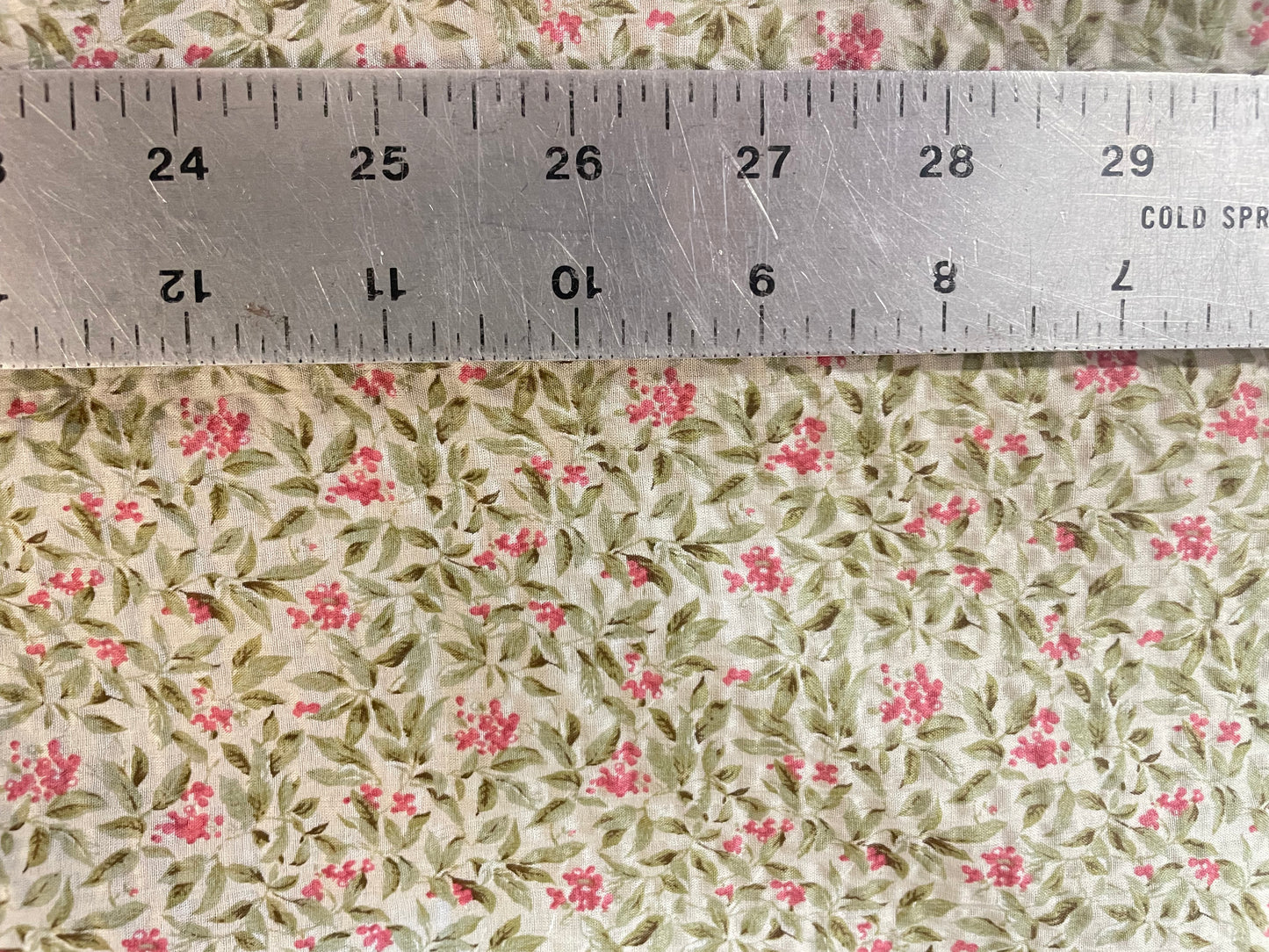 Japanese Textured Stretch Print Cotton - Pink, Green & White