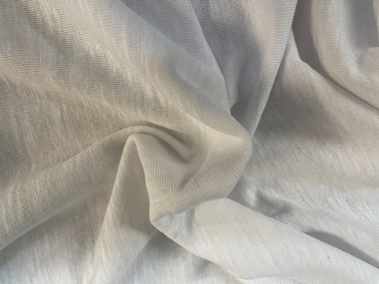 Textured Cotton Jersey - Off-White