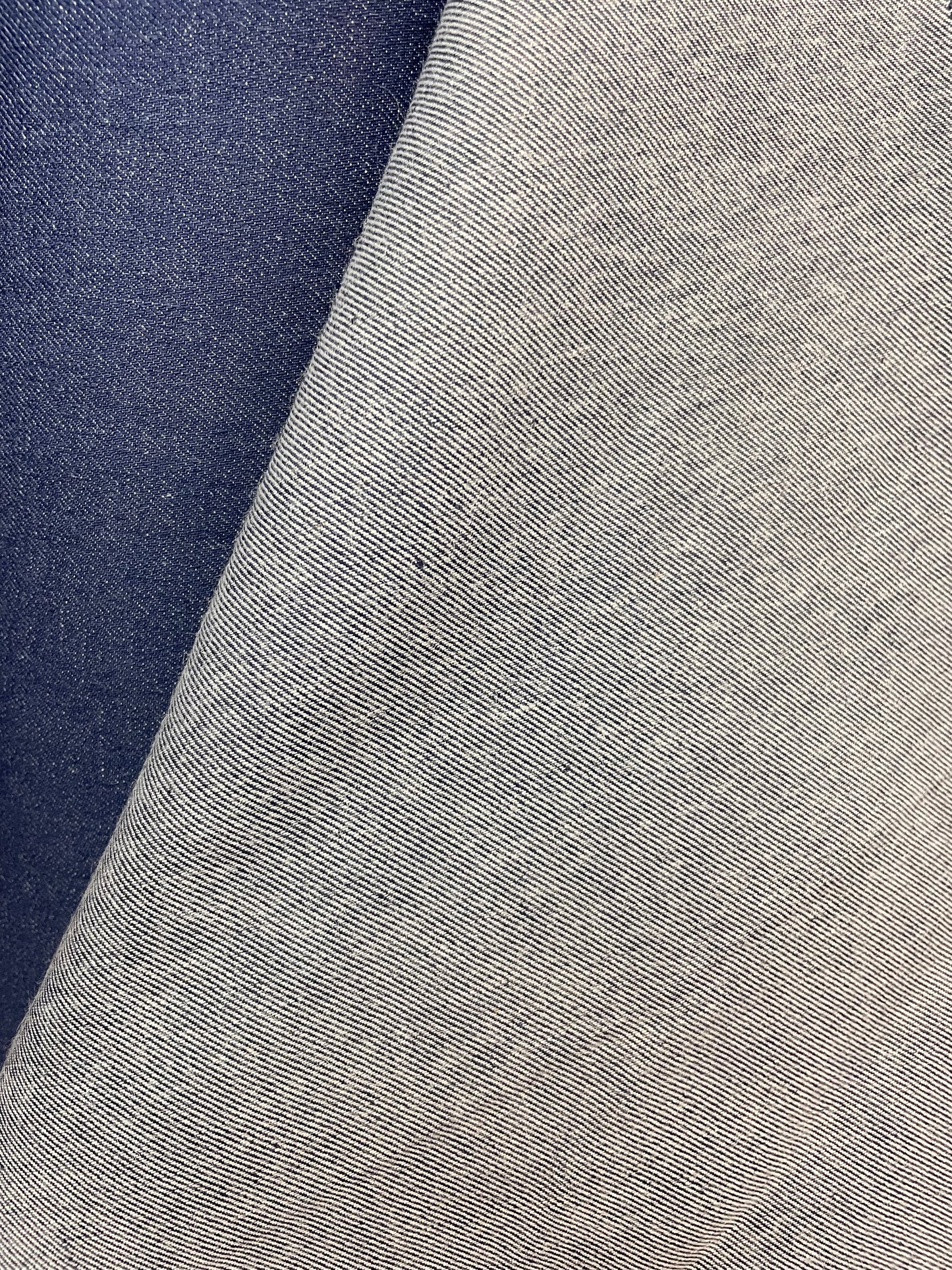 Stiff Cotton Denim - Indigo Blue