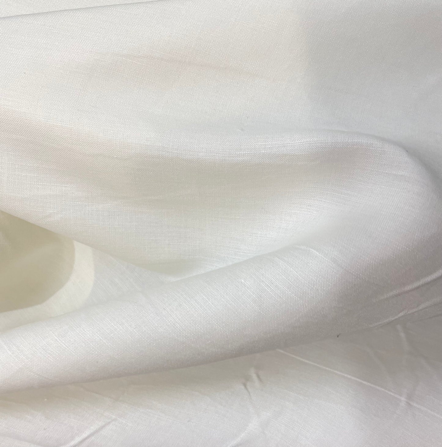 Linen & Rayon Blend - White Cream