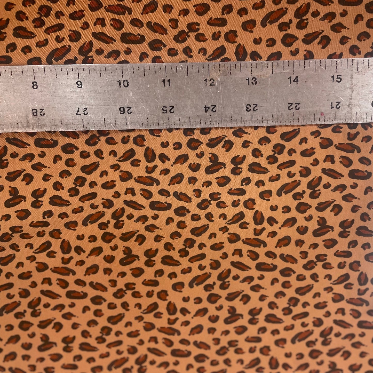 Cheetah Print Rayon Jersey - Brown & Black