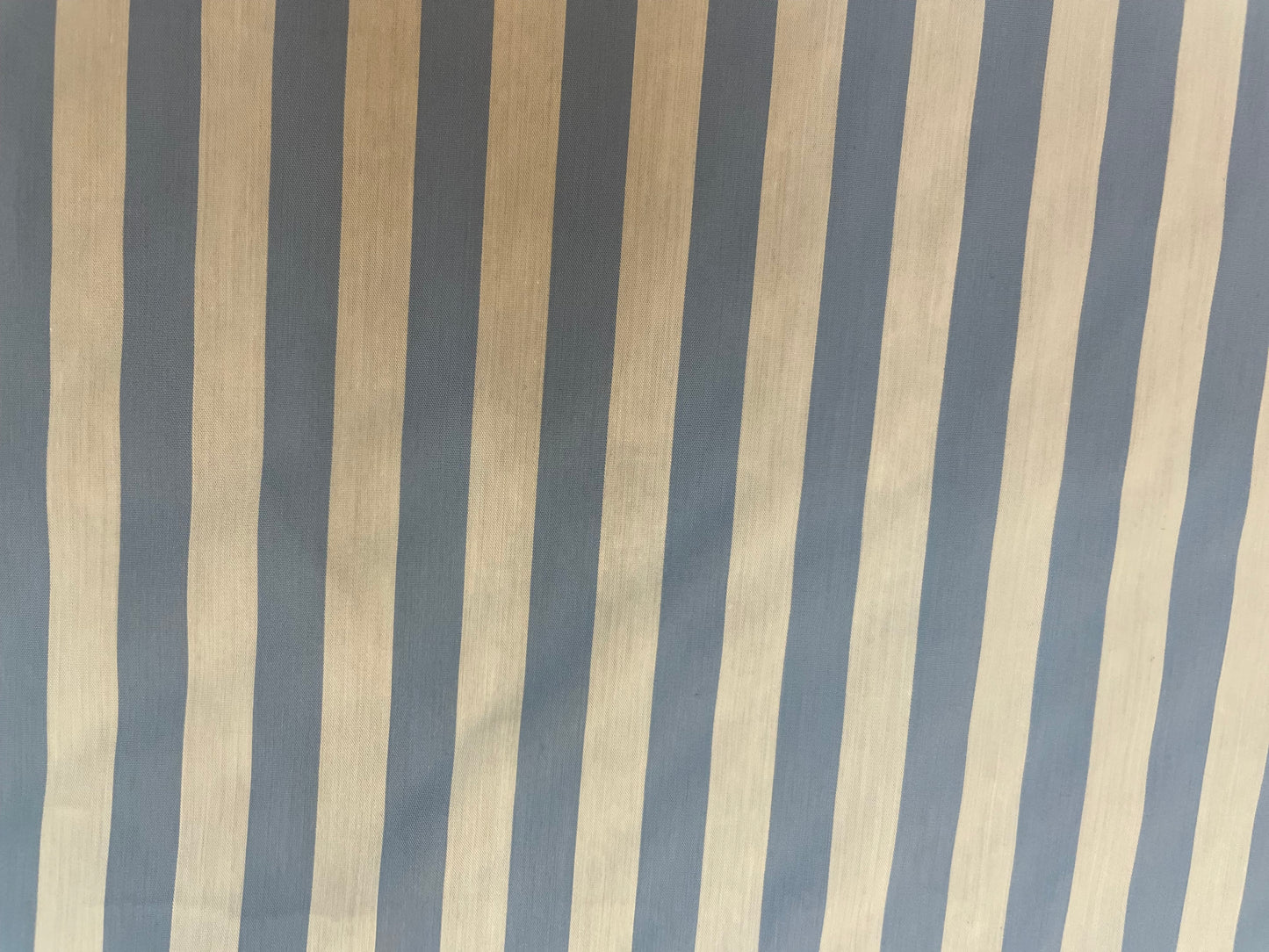 Stripe Cotton Shirting - Sky Blue & White