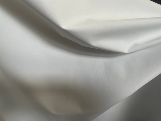 Fine Twill Stretch Cotton - Bright White