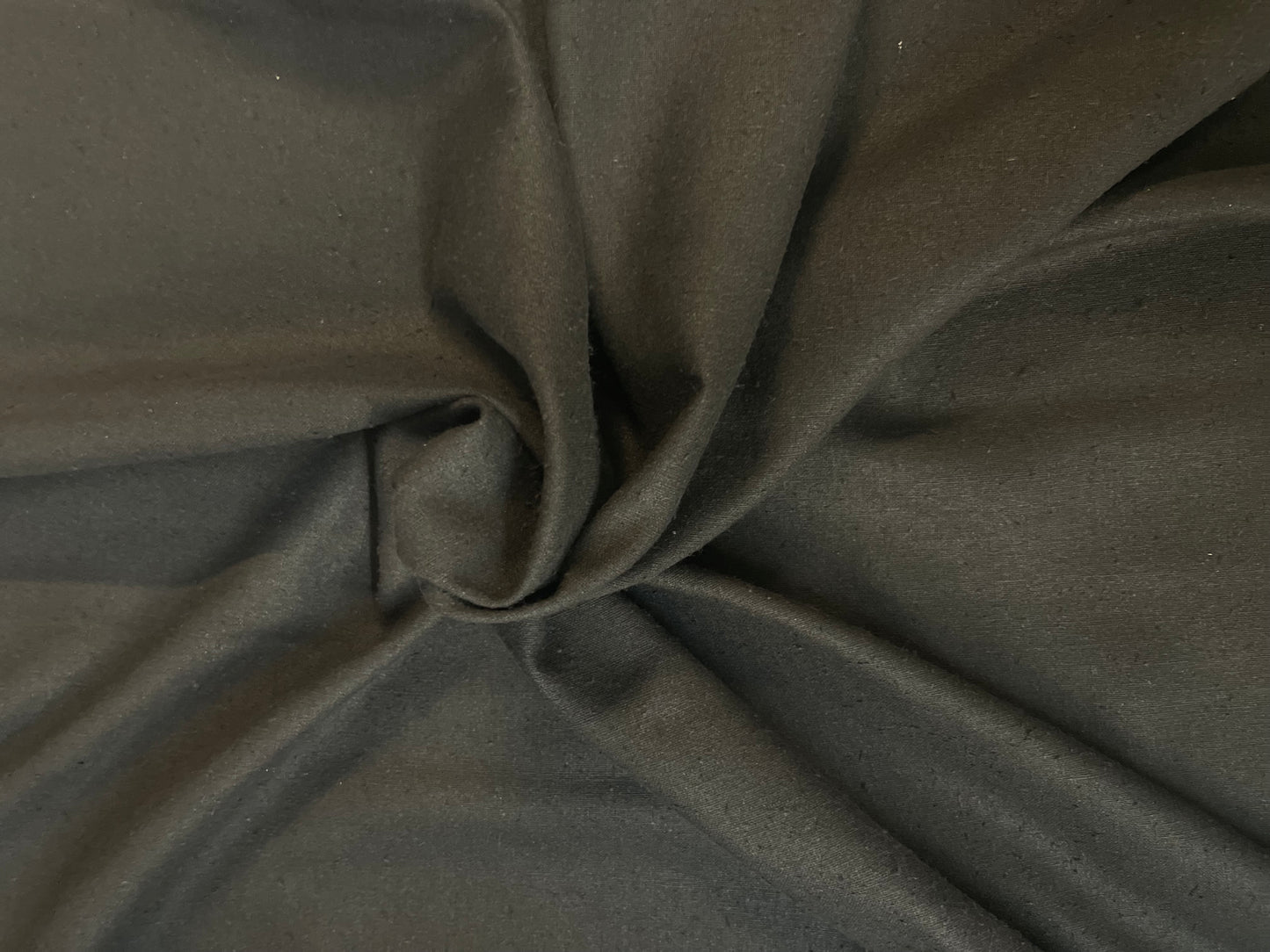 Silk Challis Textured -Jet Black