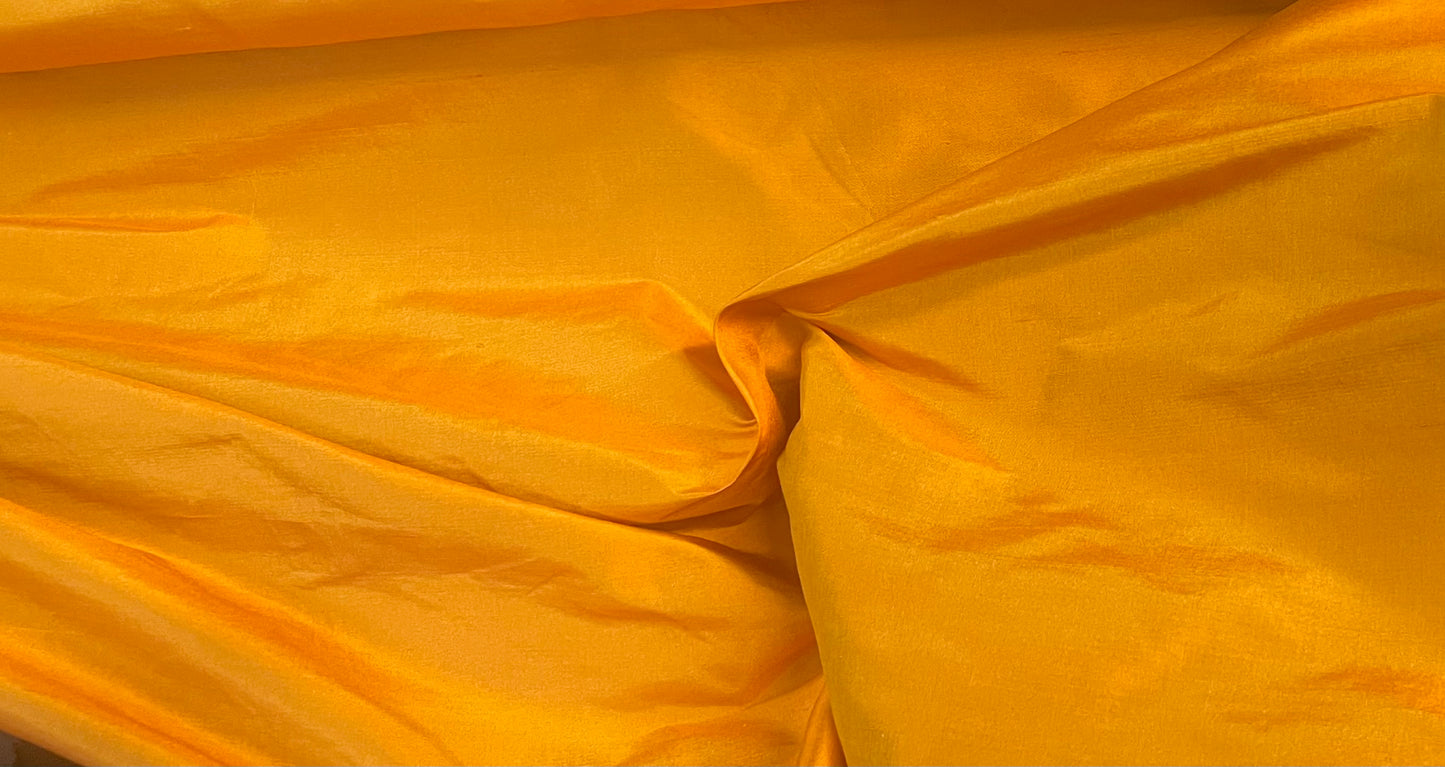 Silk Dupioni - Marigold Orange