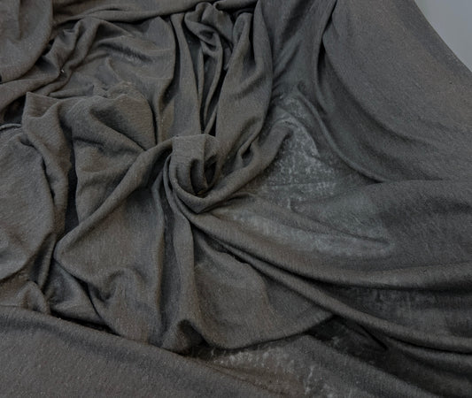Linen Jersey - Jet Black
