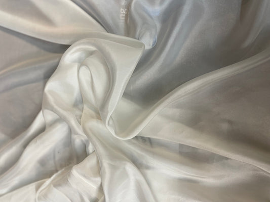 100 % Silk Wide Habotai Lining - Off White