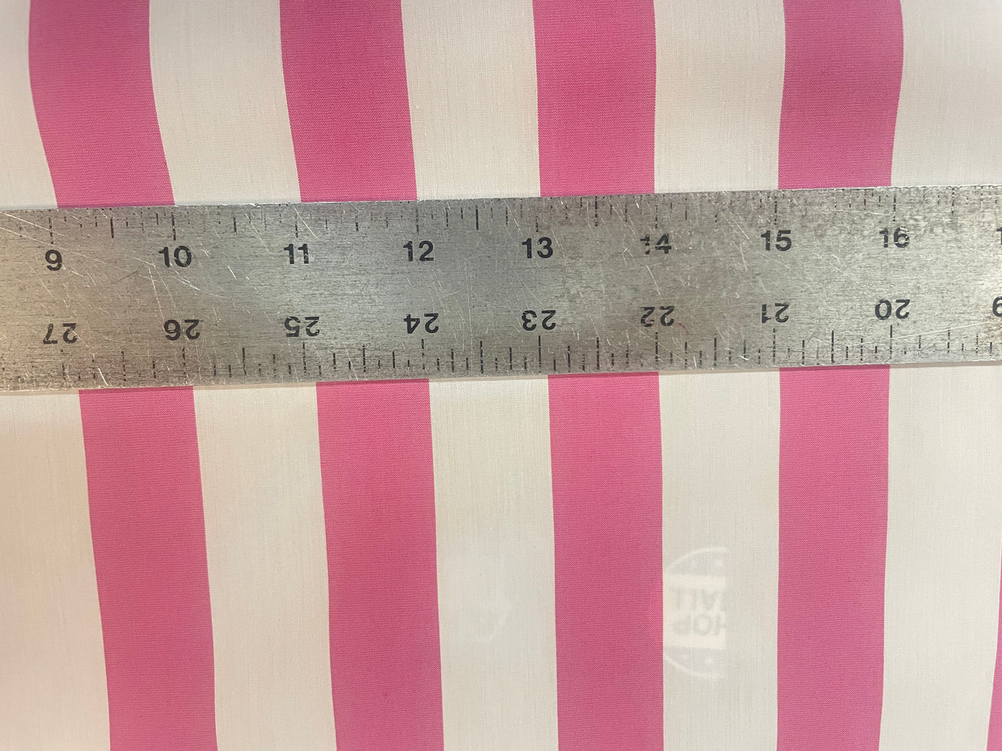 Italian Stripe Cotton Shirting - Bubblegum Pink & White