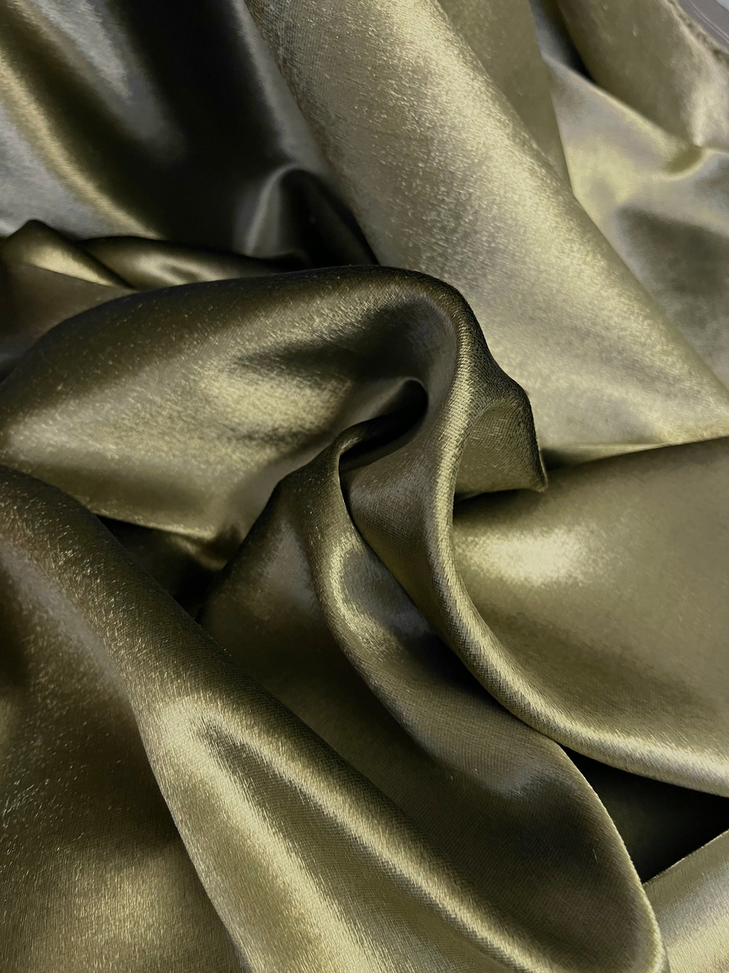 Italian Silk Velvet - Olive Green