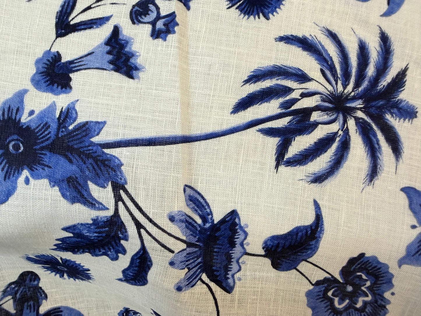 Linen Print - Chinoiserie Floral