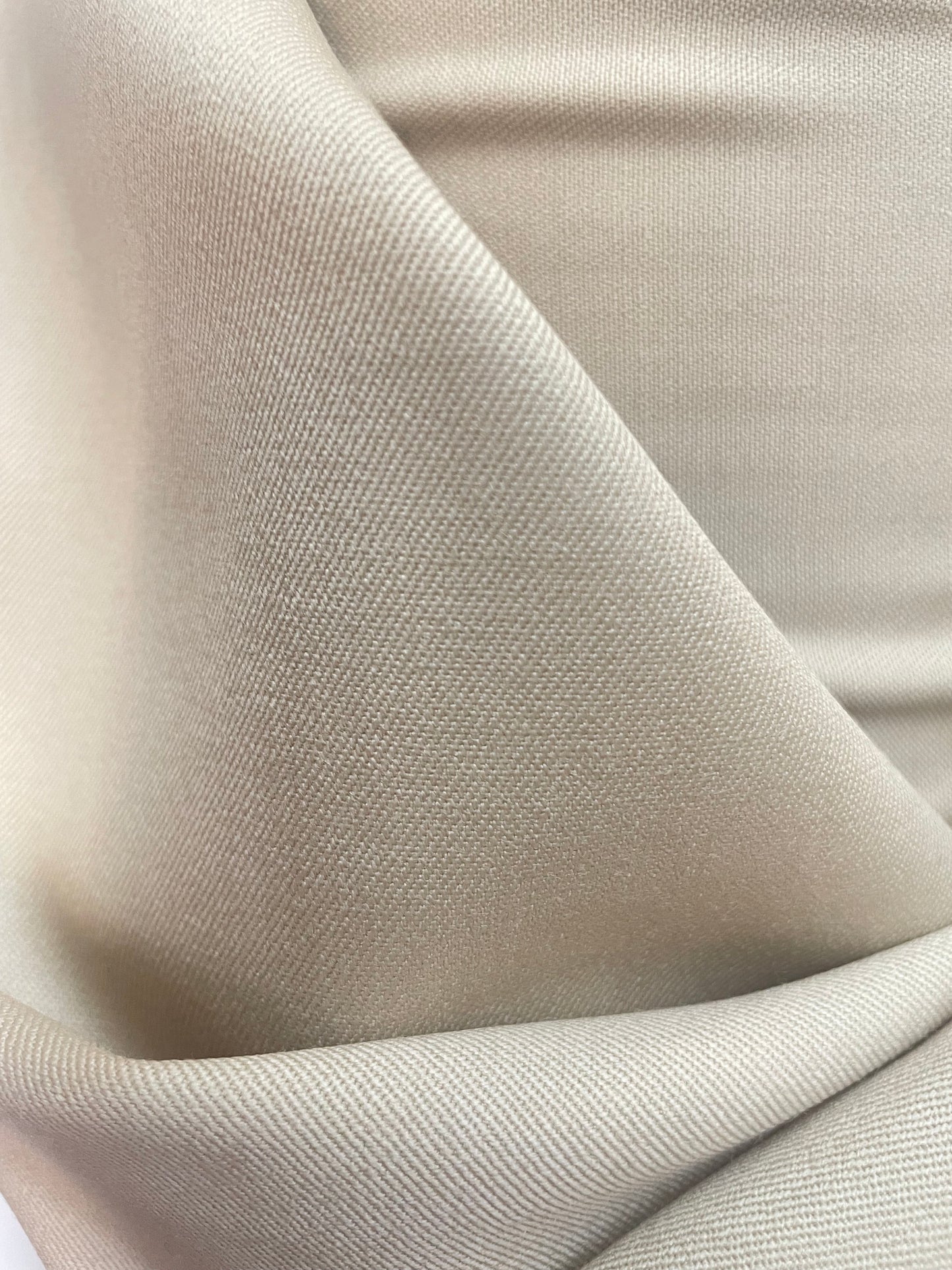 Italian Suiting Virgin Wool Gabardine - Beige Sand