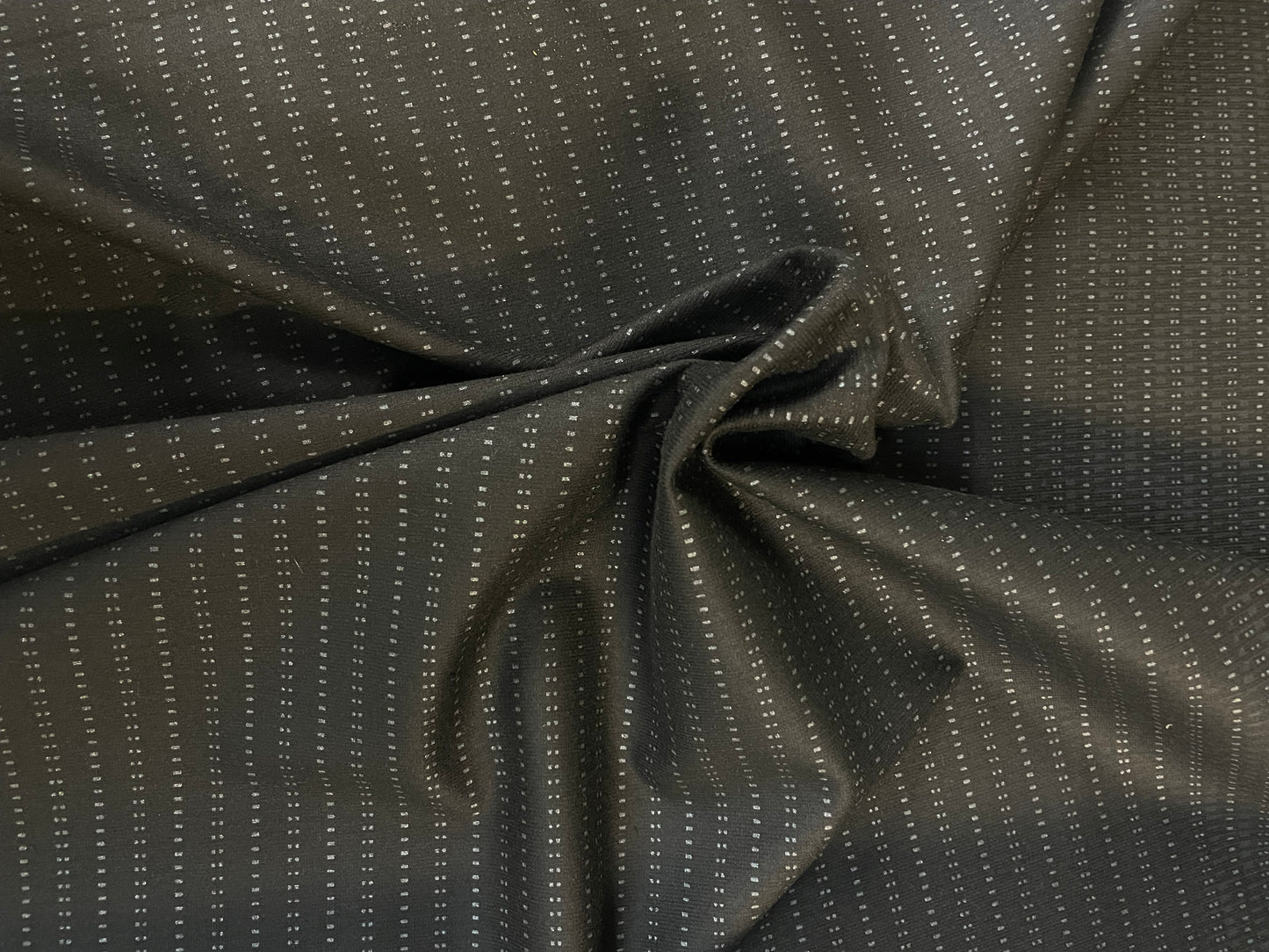 Poly Rayon Suiting - Black & Grey