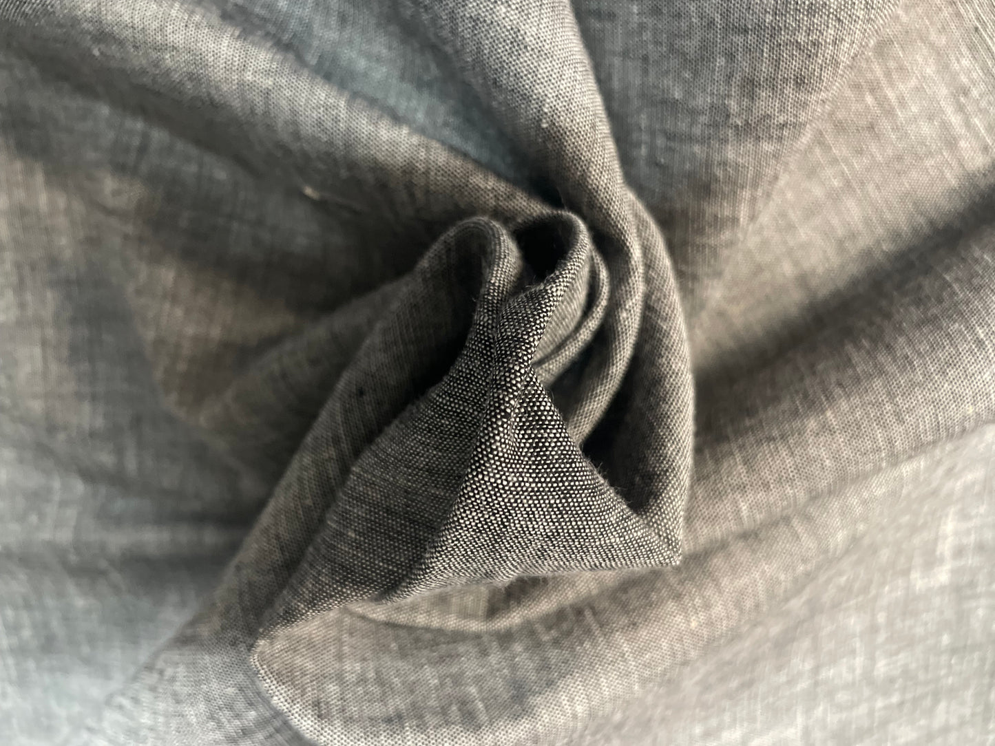Cotton Chambray - Dark Grey