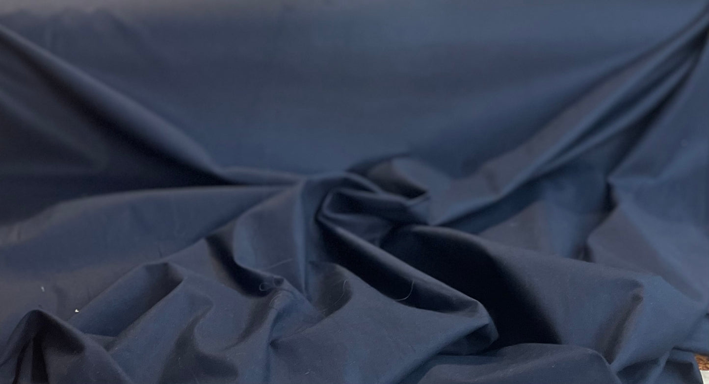 Cotton Poplin - Navy Blue