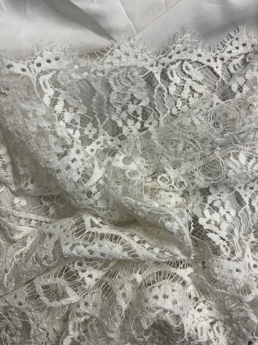 Delicate Stripe Lace - Off-White