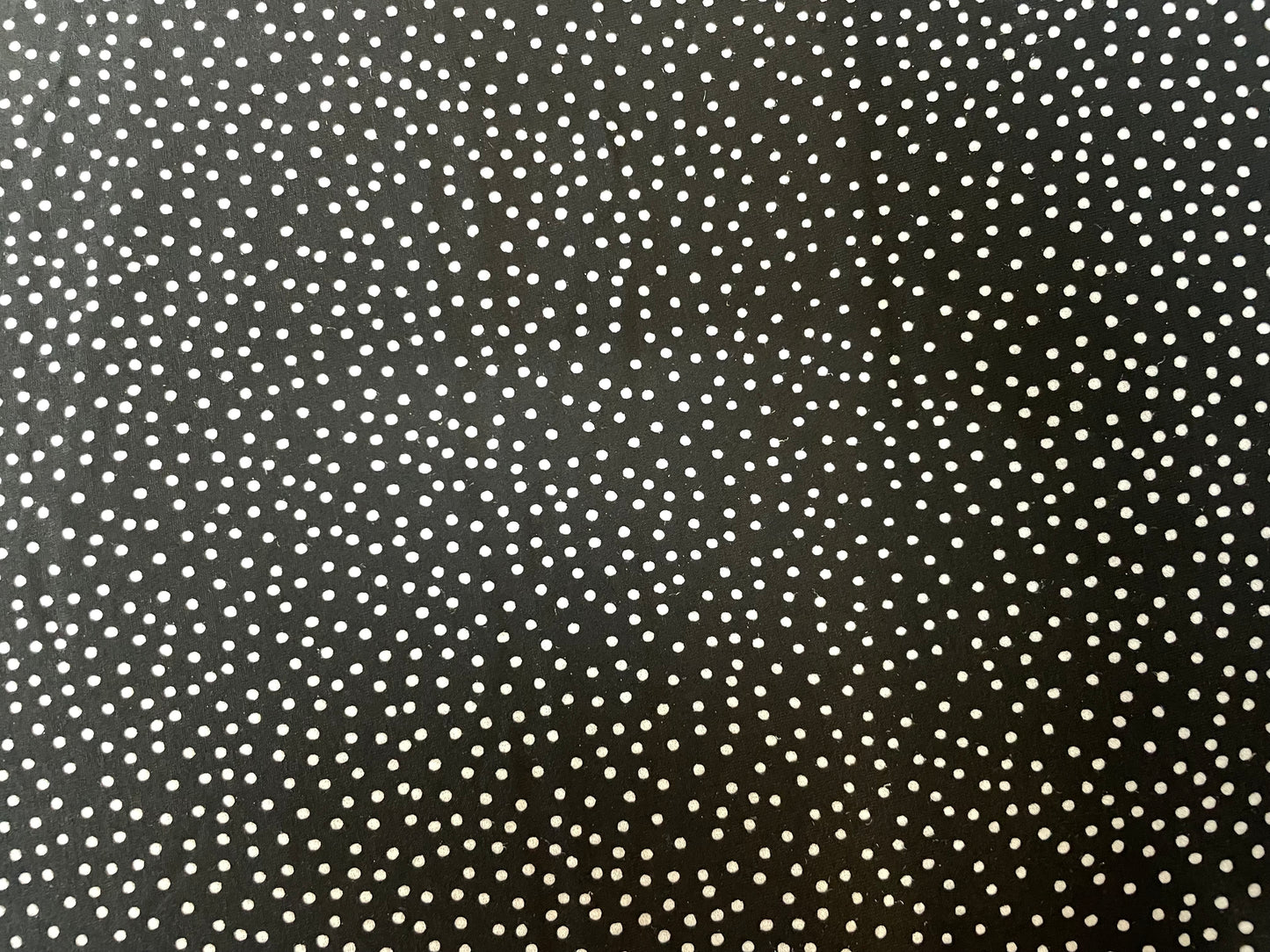 Printed Rayon Spandex Jersey - Black & White Polka Dot
