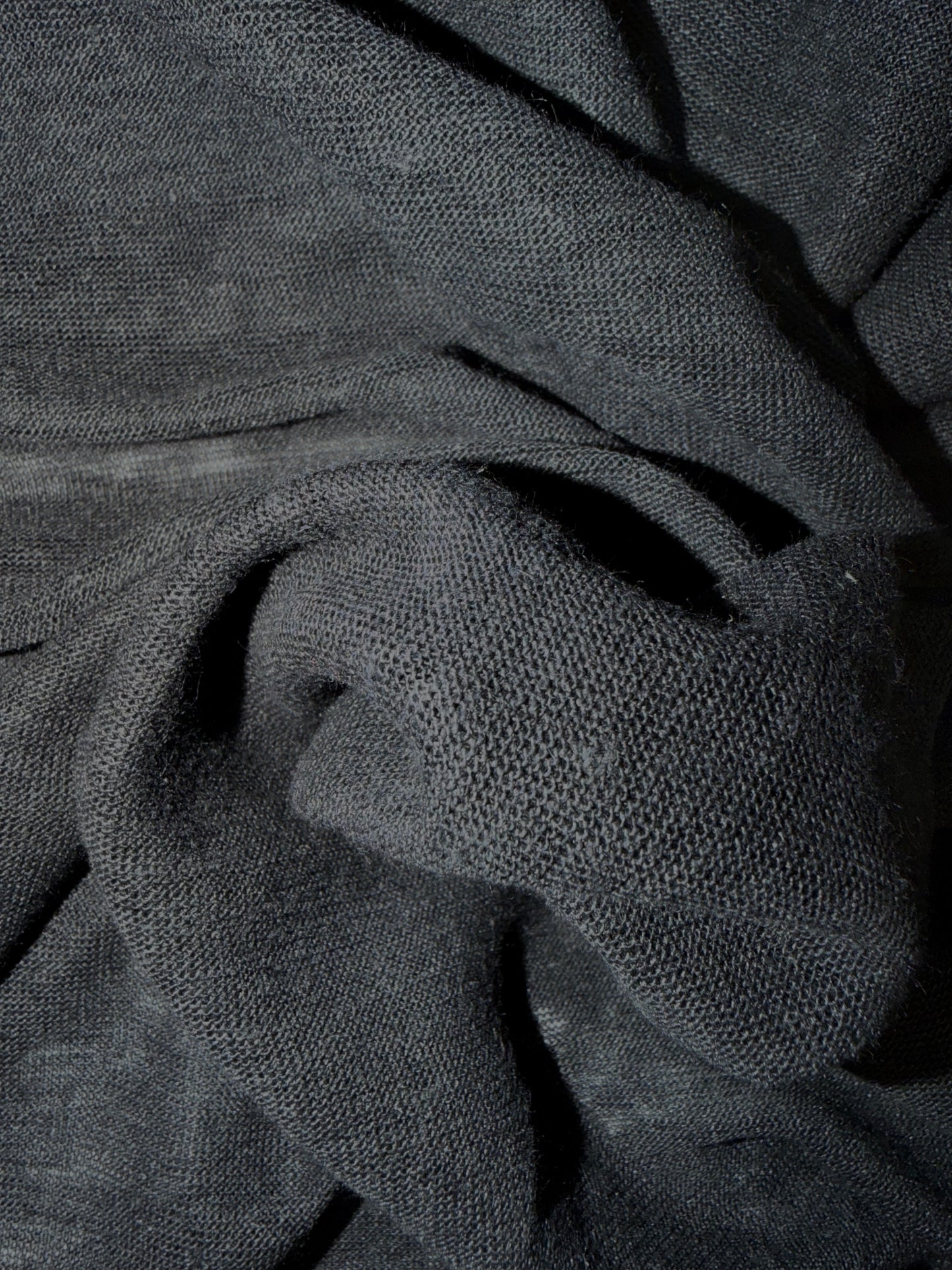 Linen Jersey - Jet Black