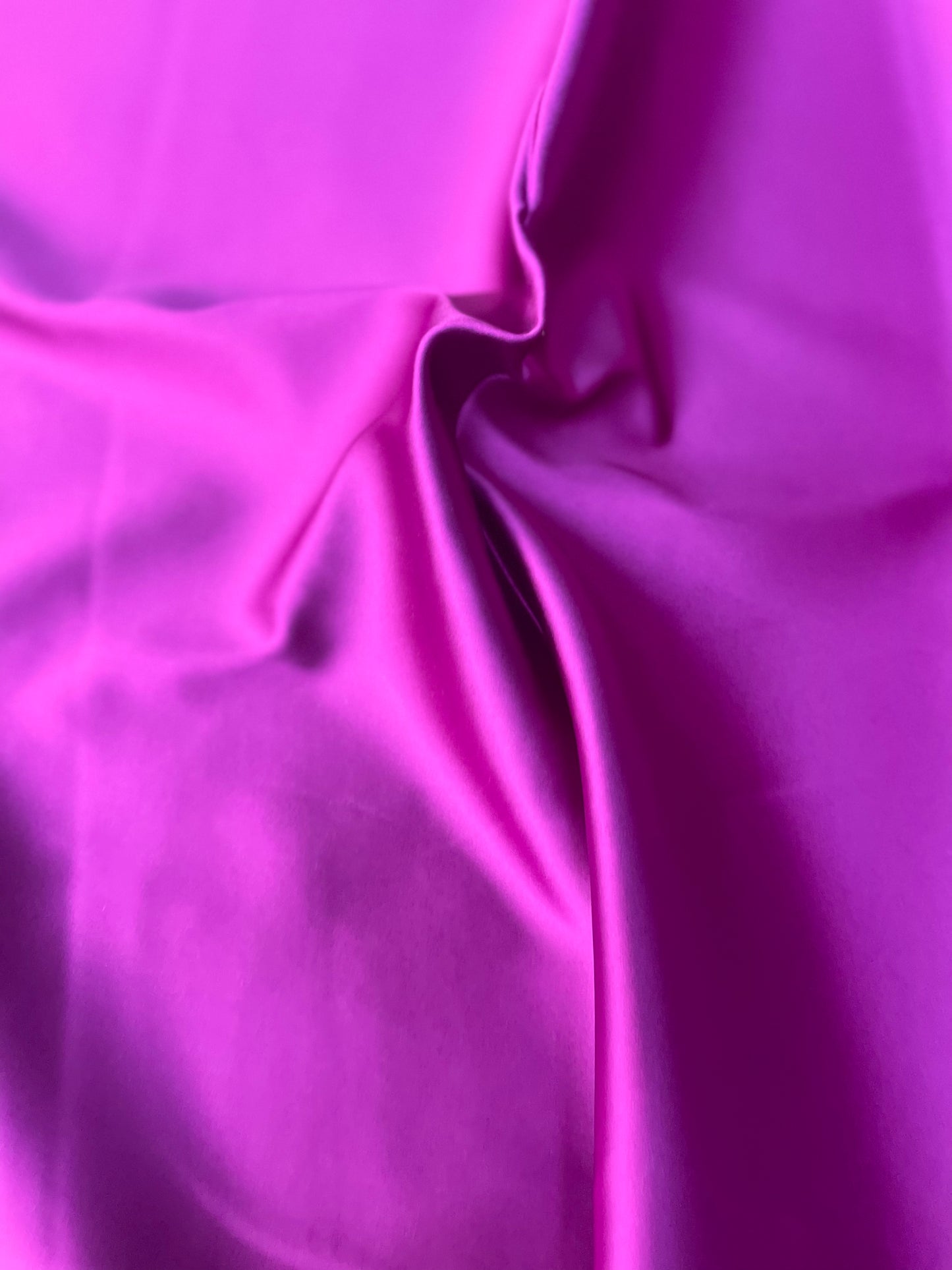 Italian Poly Satin Stretch- Fuchsia