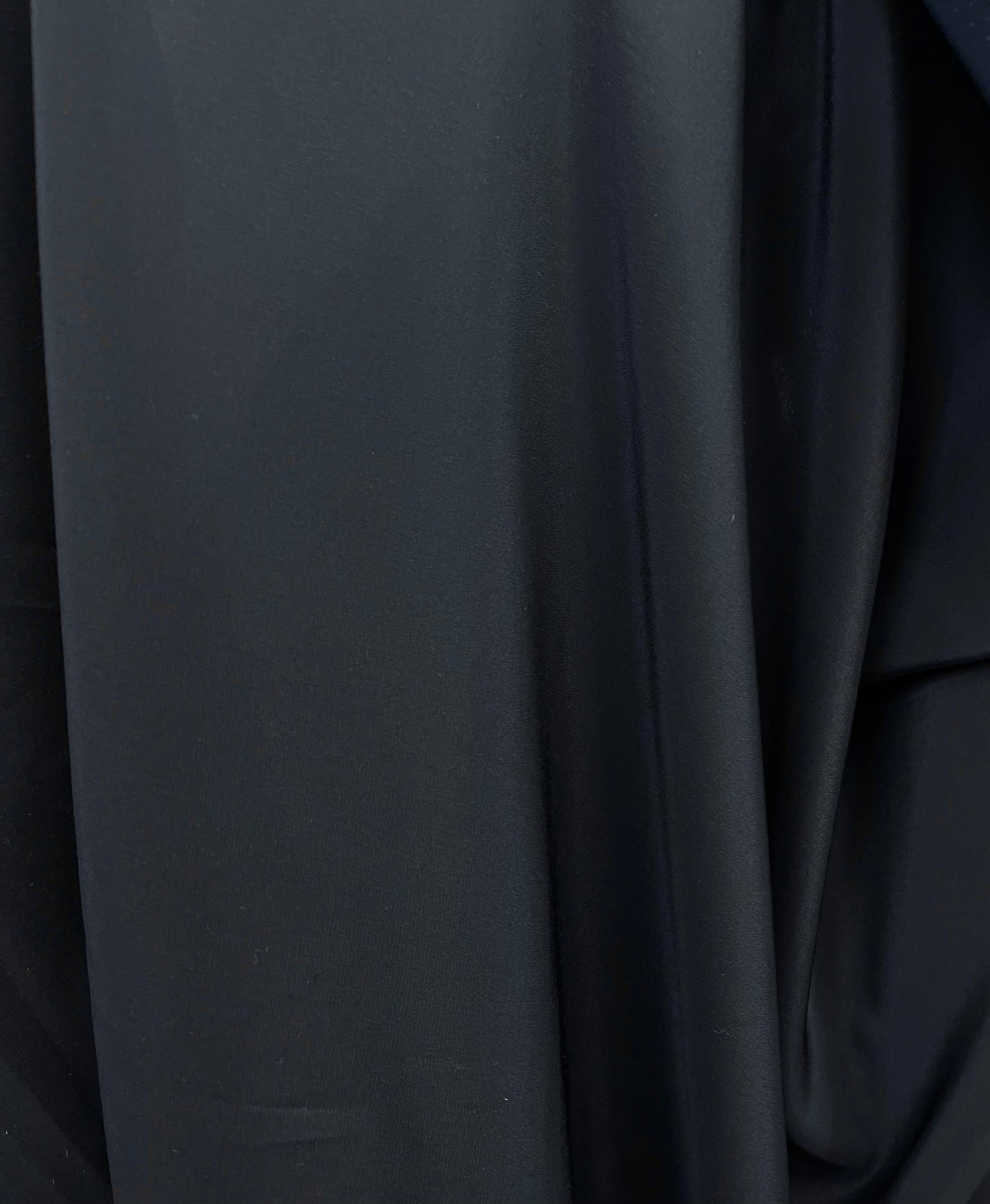 Silk Crepe De Chine - Deep Navy - Medium Weight