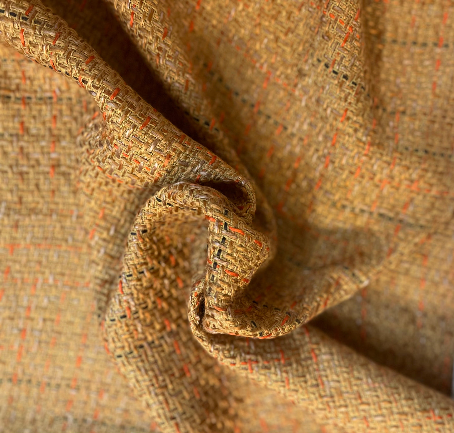 Poly Woven Boucle - Orange