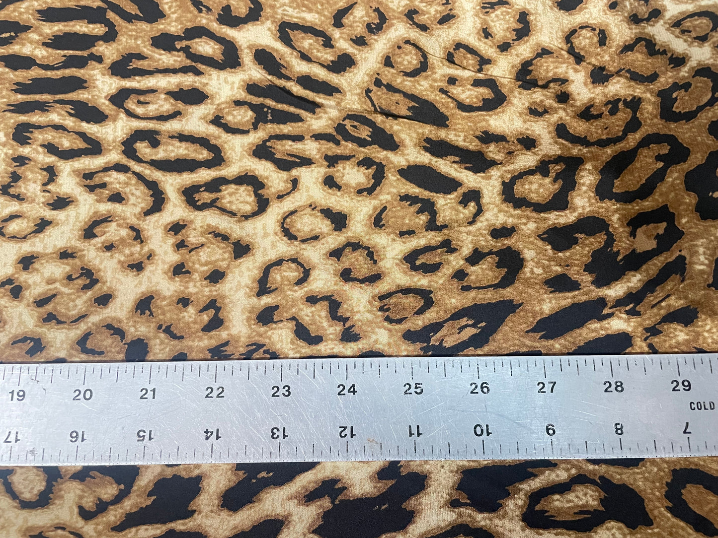 Printed Silk Crepe De Chine - Cheetah