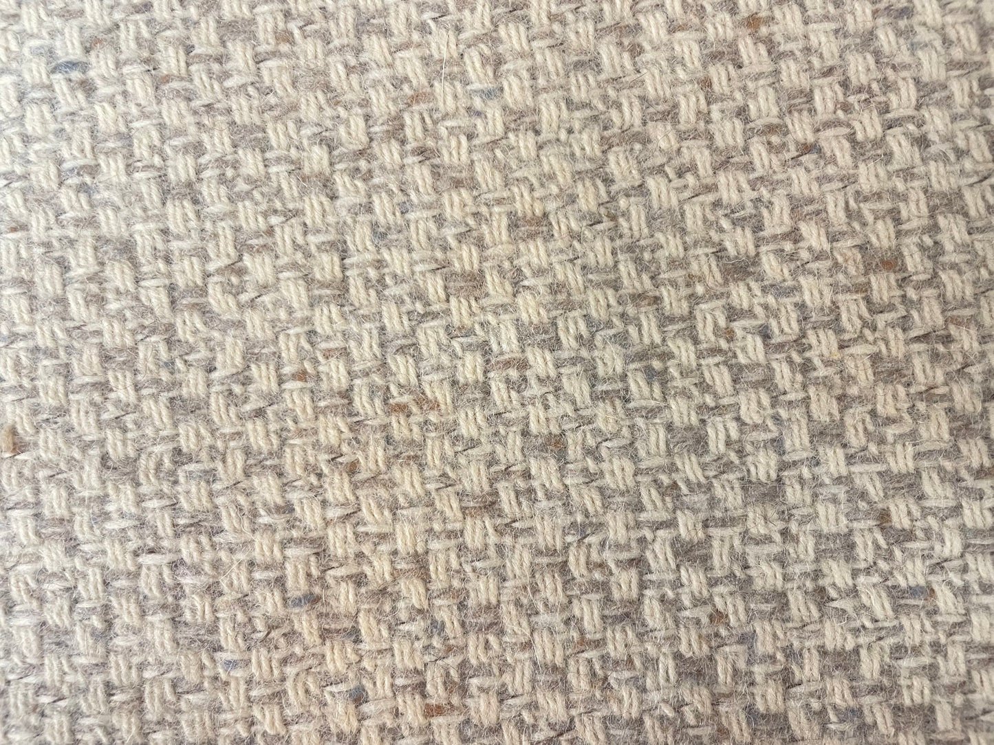 Tweed Melton Wool - Ivory & Oatmeal