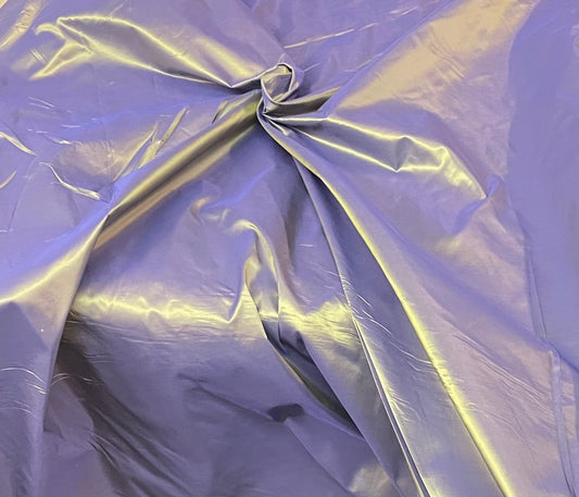 Iridescent Silk Taffeta Wide - Purple & Chartreuse