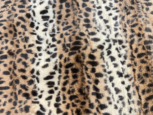 Italian Cheetah Faux Fur - Neutral Multicolor