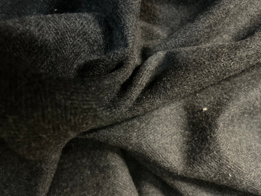 Wool Flannel - Grey Herringbone - Short
