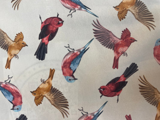 Cotton Canvas - Colorful Birds