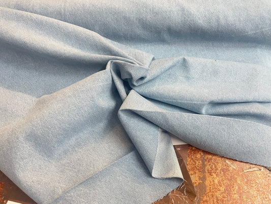 Cotton Denim - Light Wash Blue