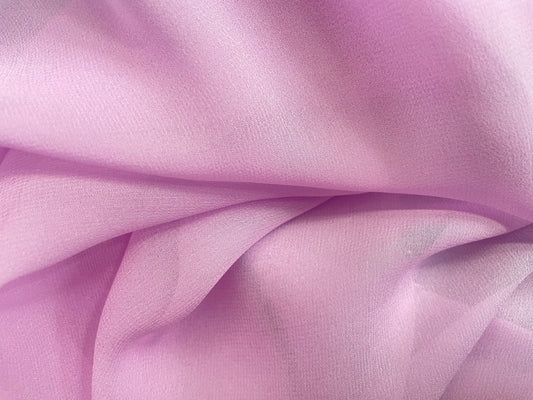 Silk Chiffon Wide - Cool Pink