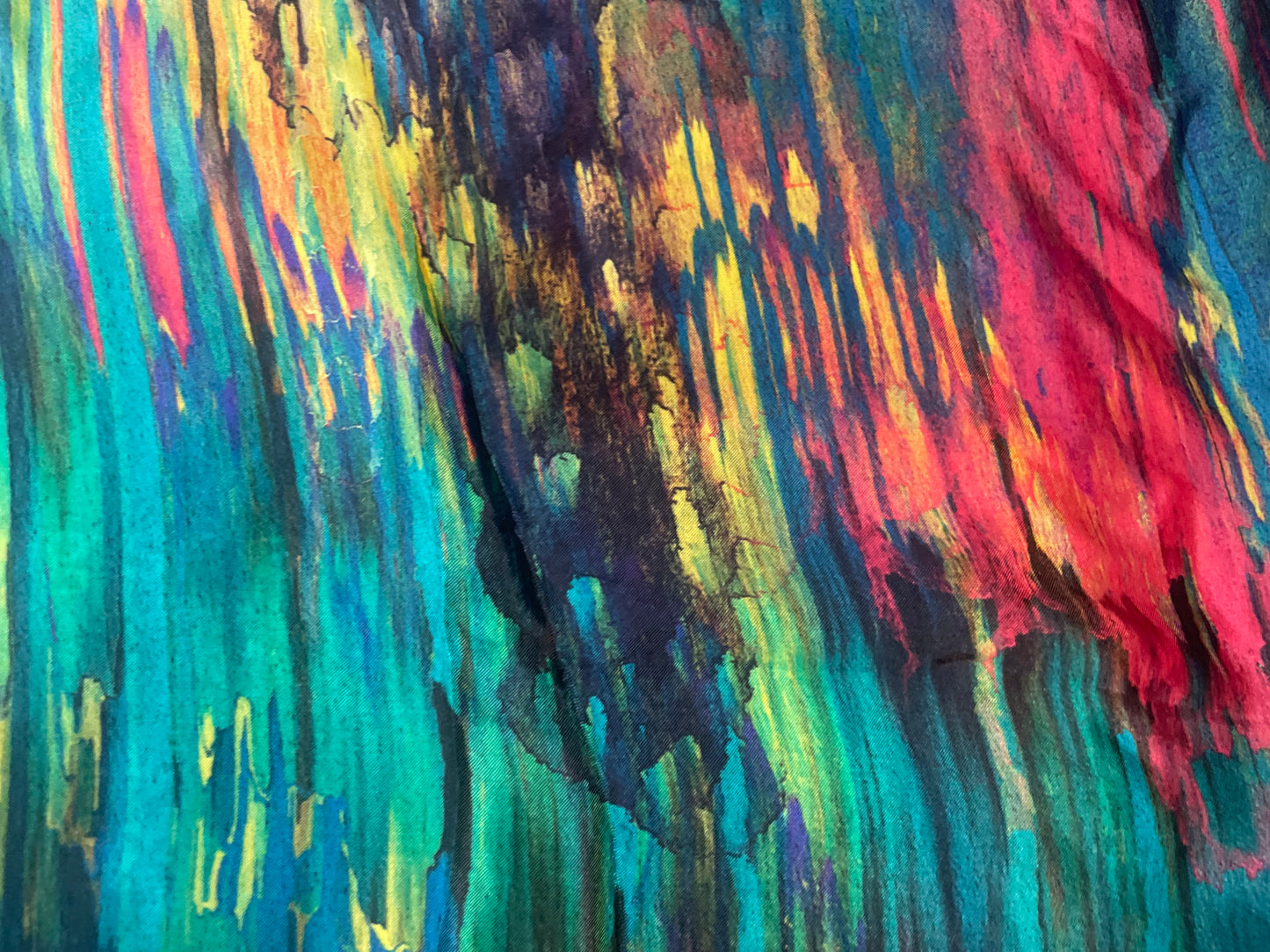Digital Printed Rayon Charmeuse - Abstract Multicolor