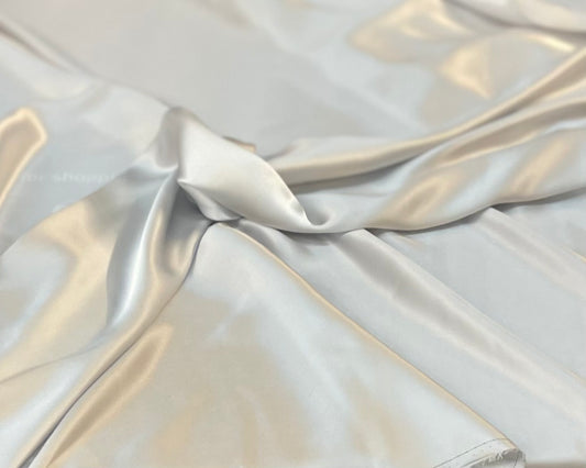 NY Designer Fabrics Off White Charmeuse Silk Fabric