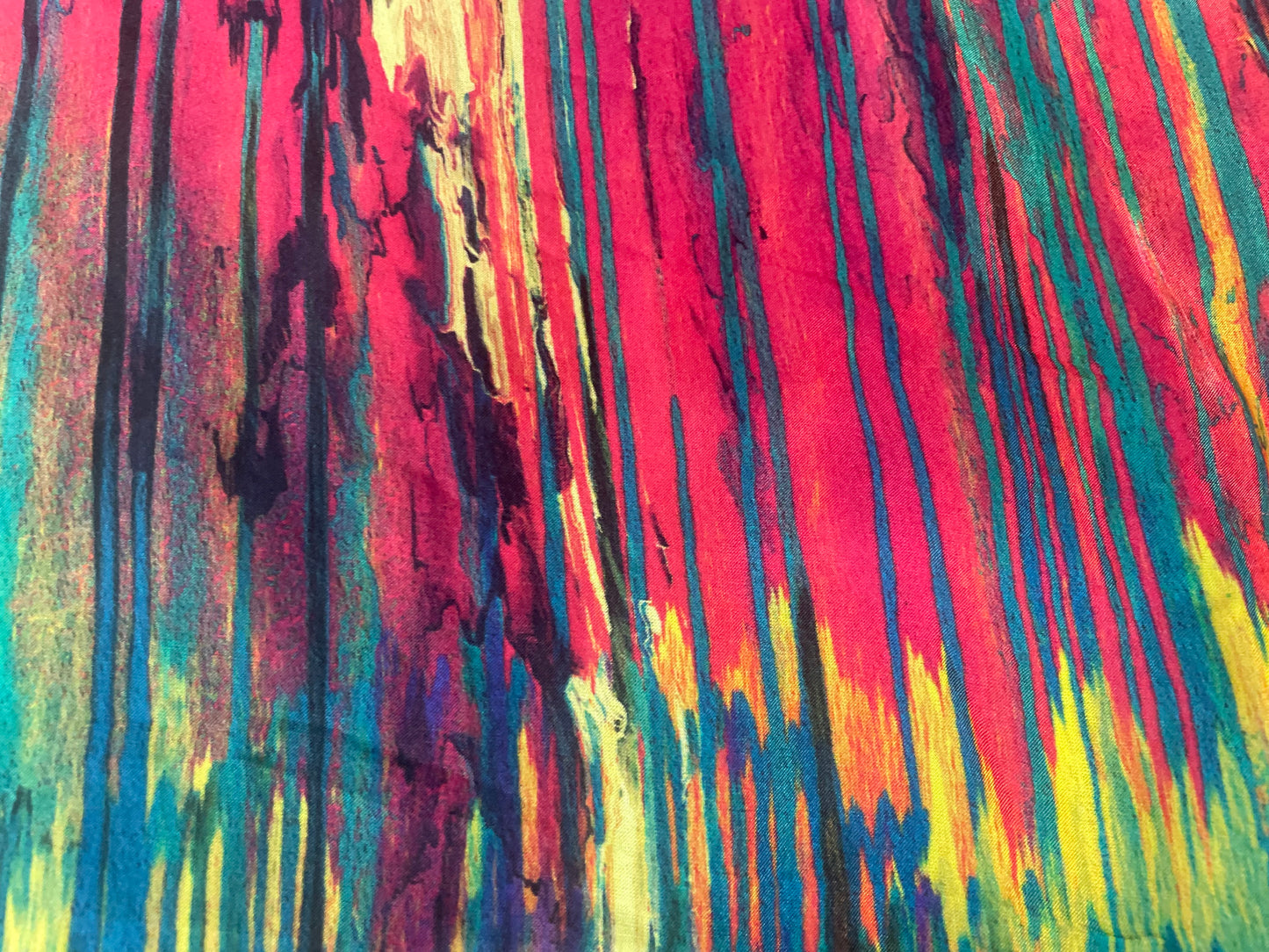 Digital Printed Rayon Charmeuse - Abstract Multicolor