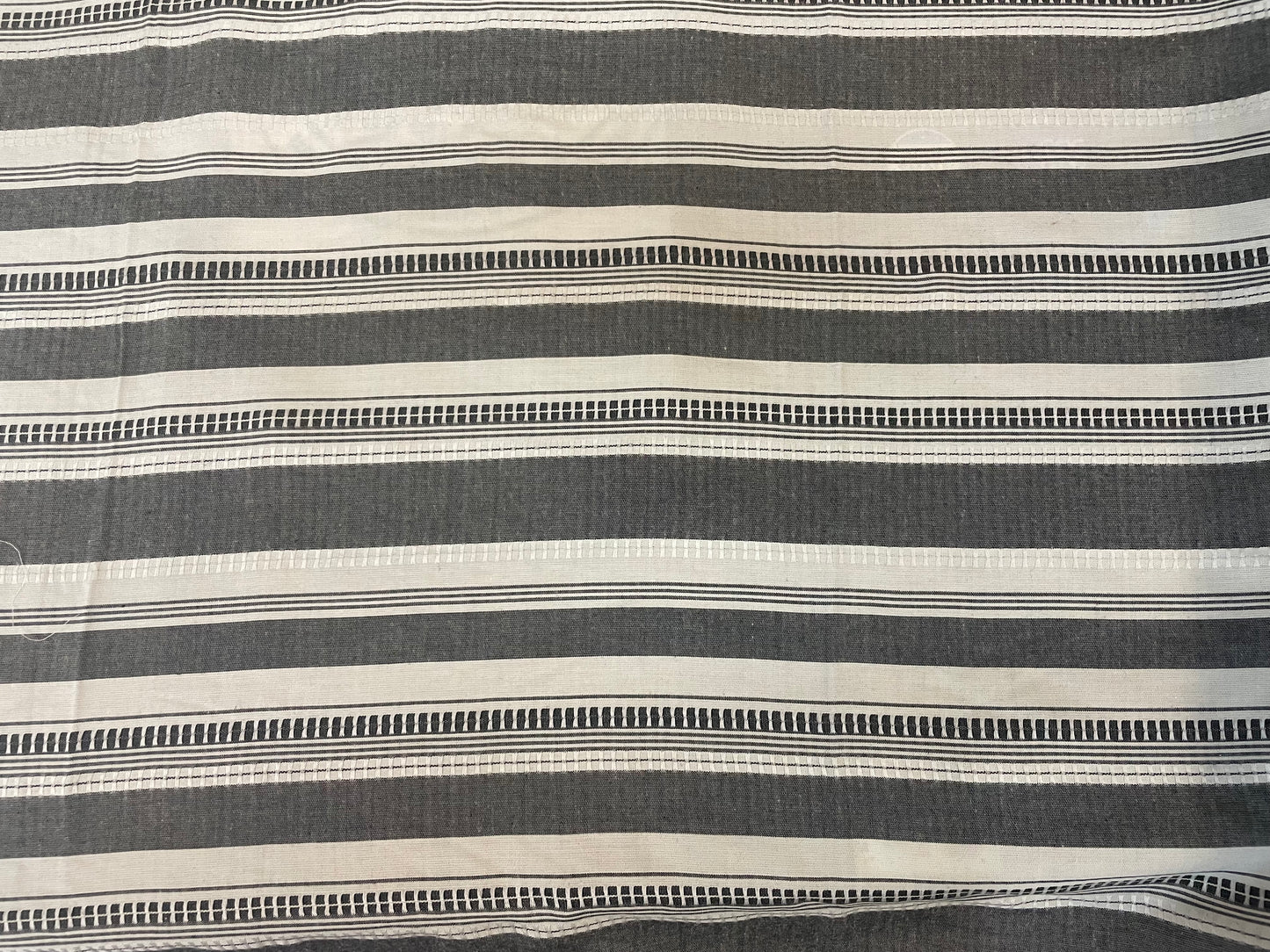 Stripe Cotton - Grey & White
