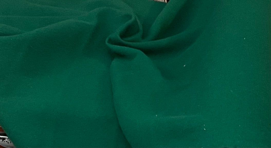 Melton Wool - Emerald Green