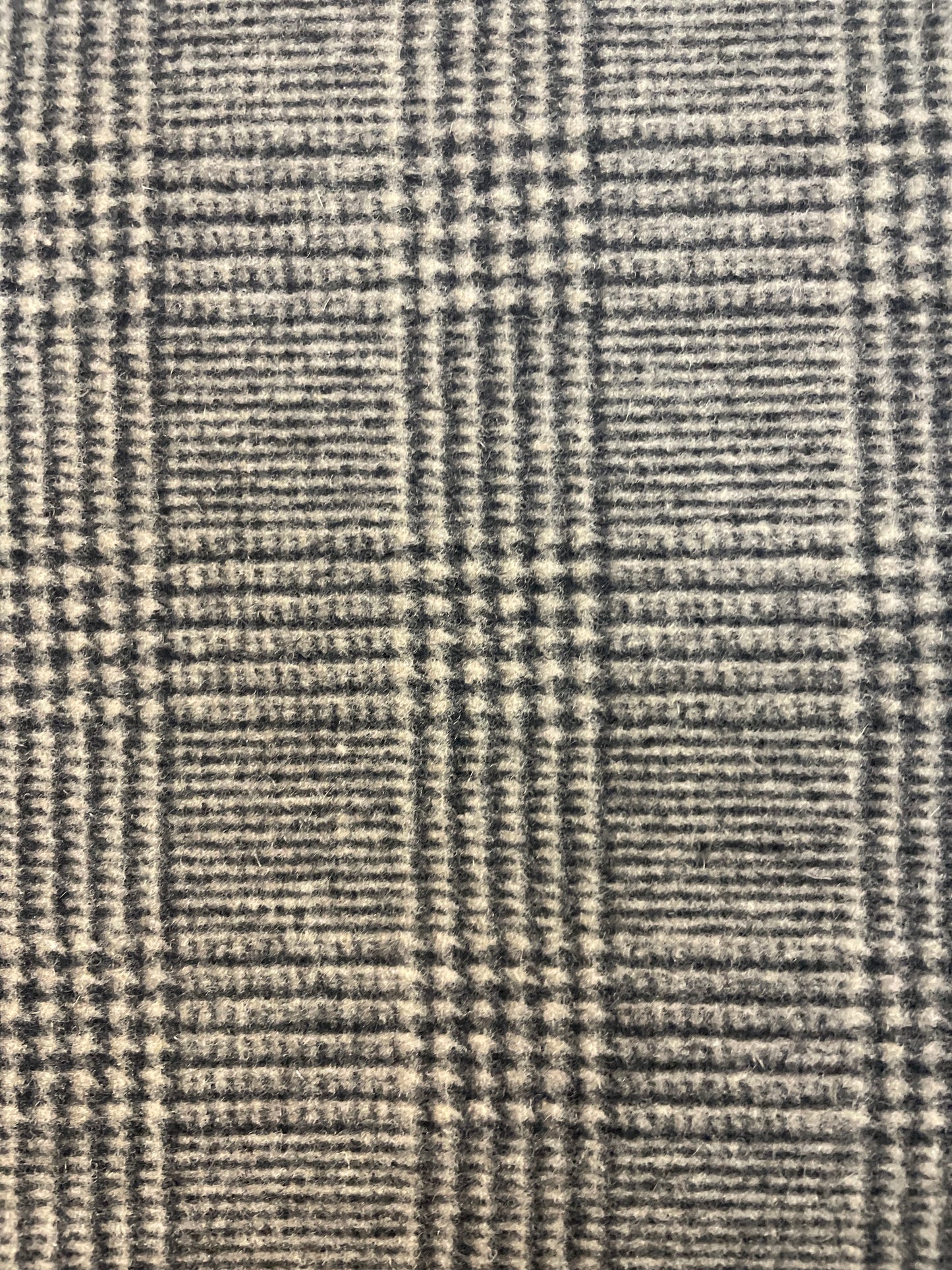 Italian Double Face Melton Wool - Plaid & Houndstooth