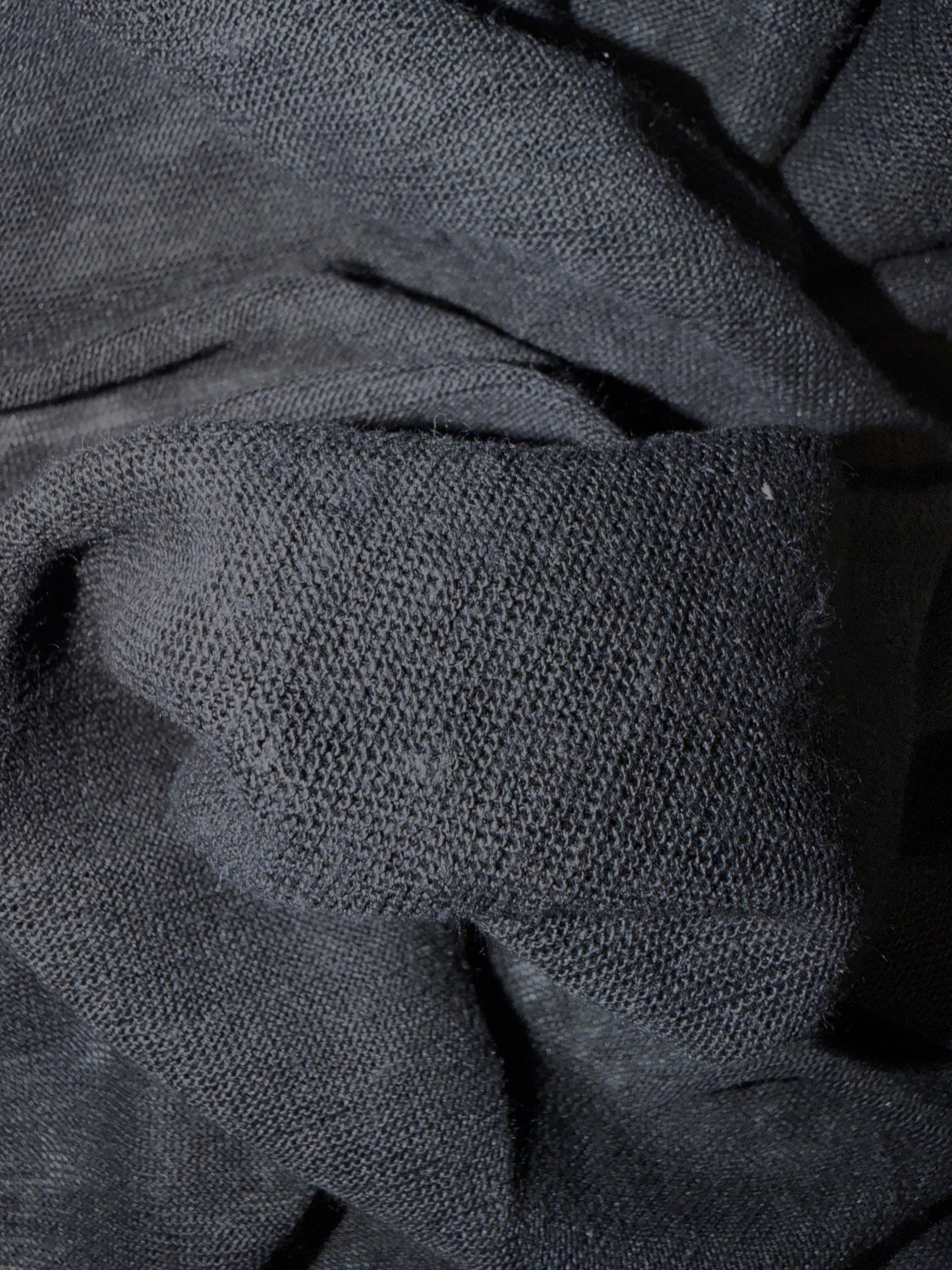 Linen Jersey - Jet Black