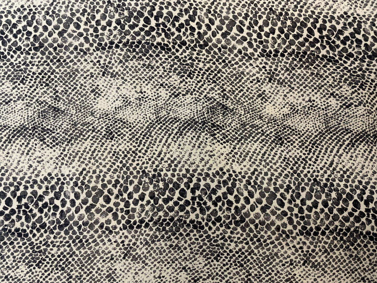 Snakeskin Printed Silk Chiffon - Black & White