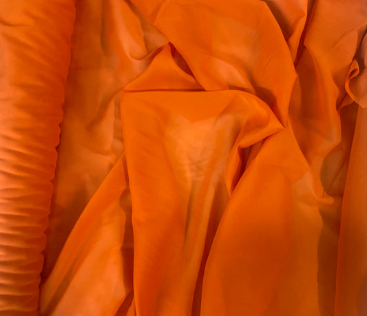 Silk Chiffon Wide - Autumn Orange