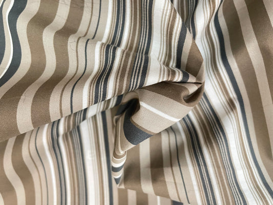 Stripe Cotton - Brown Neutrals