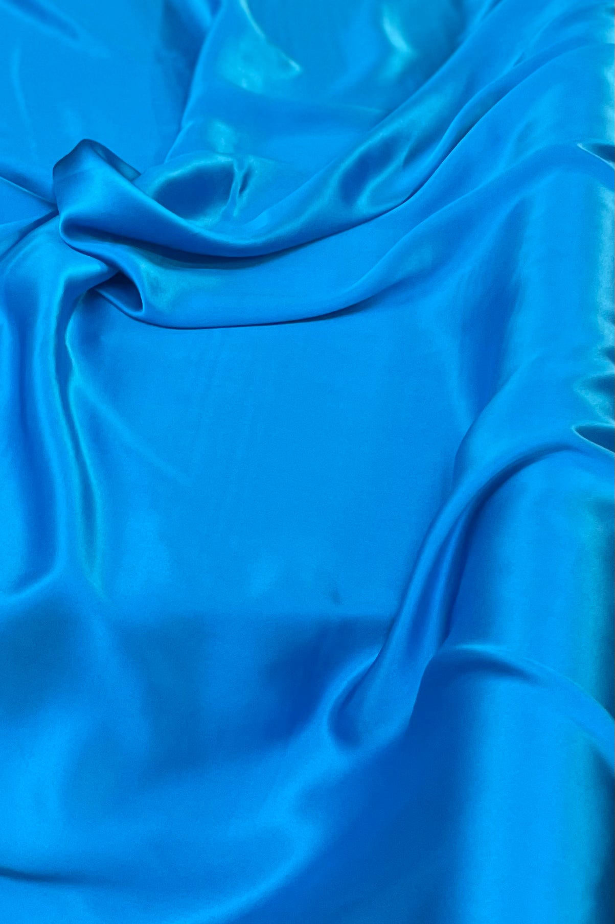 Silk Charmeuse Wide - Sapphire Blue- 19mm Designer