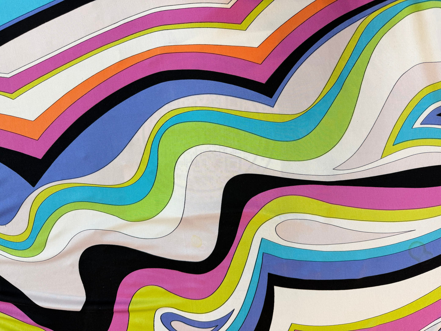 Printed Silk Jersey - Colorful 60's Mod