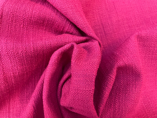 Textured Woven Cotton - Magenta