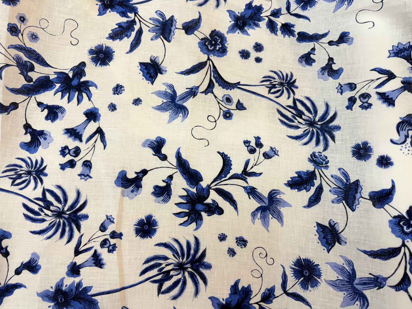 Linen Print - Chinoiserie Floral