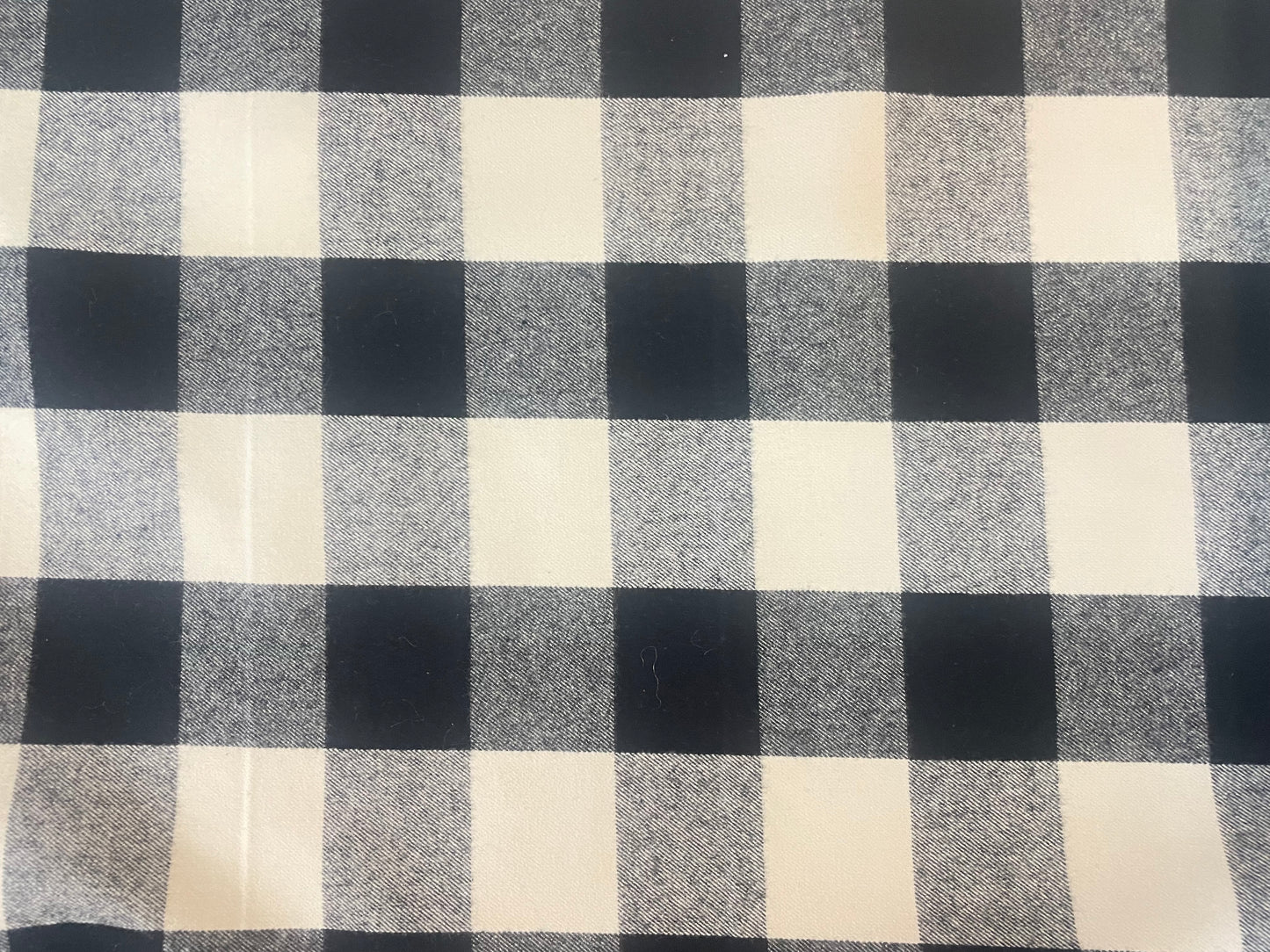 Flannel Cotton Plaid - Black & White