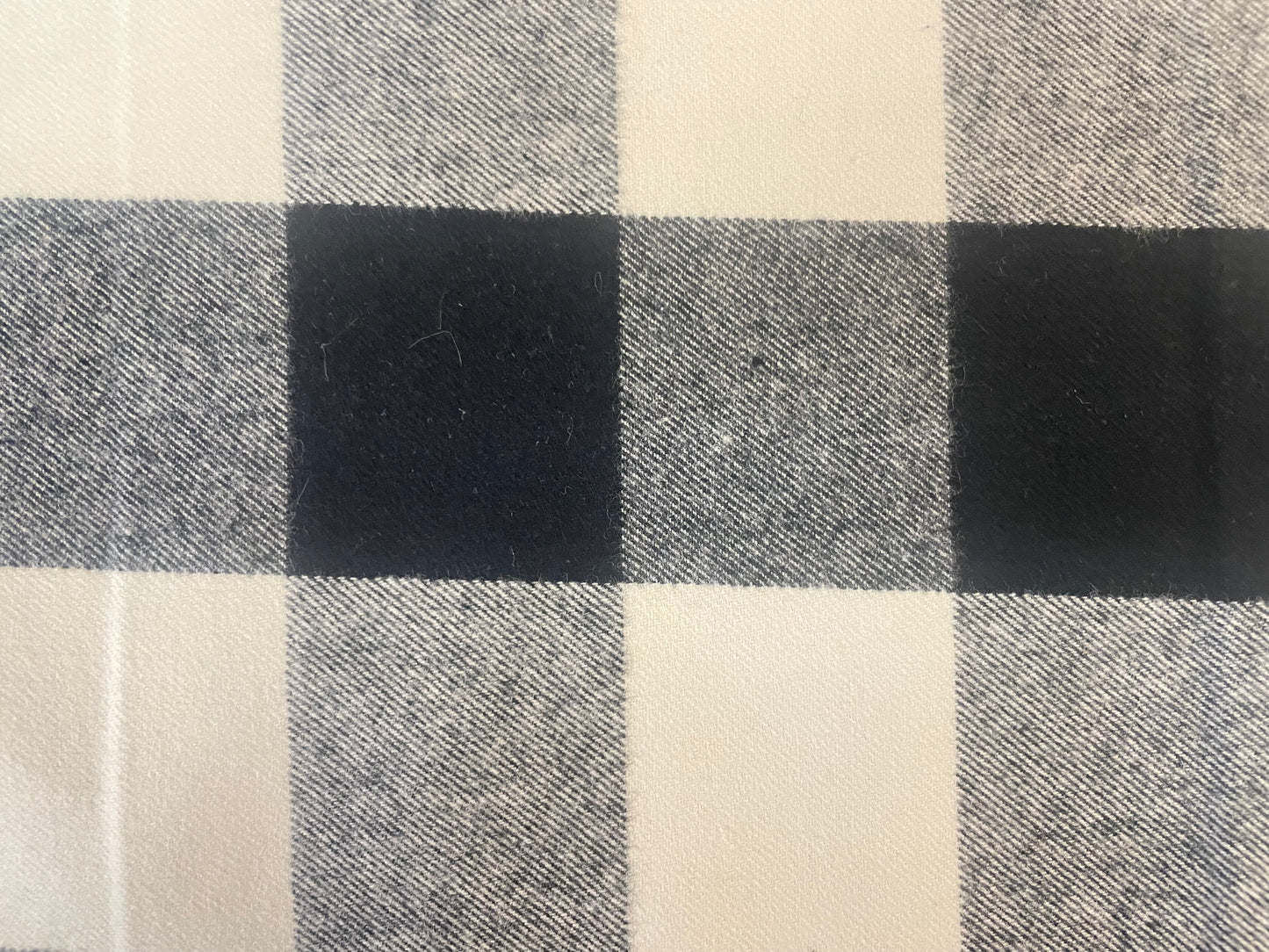 Flannel Cotton Plaid - Black & White