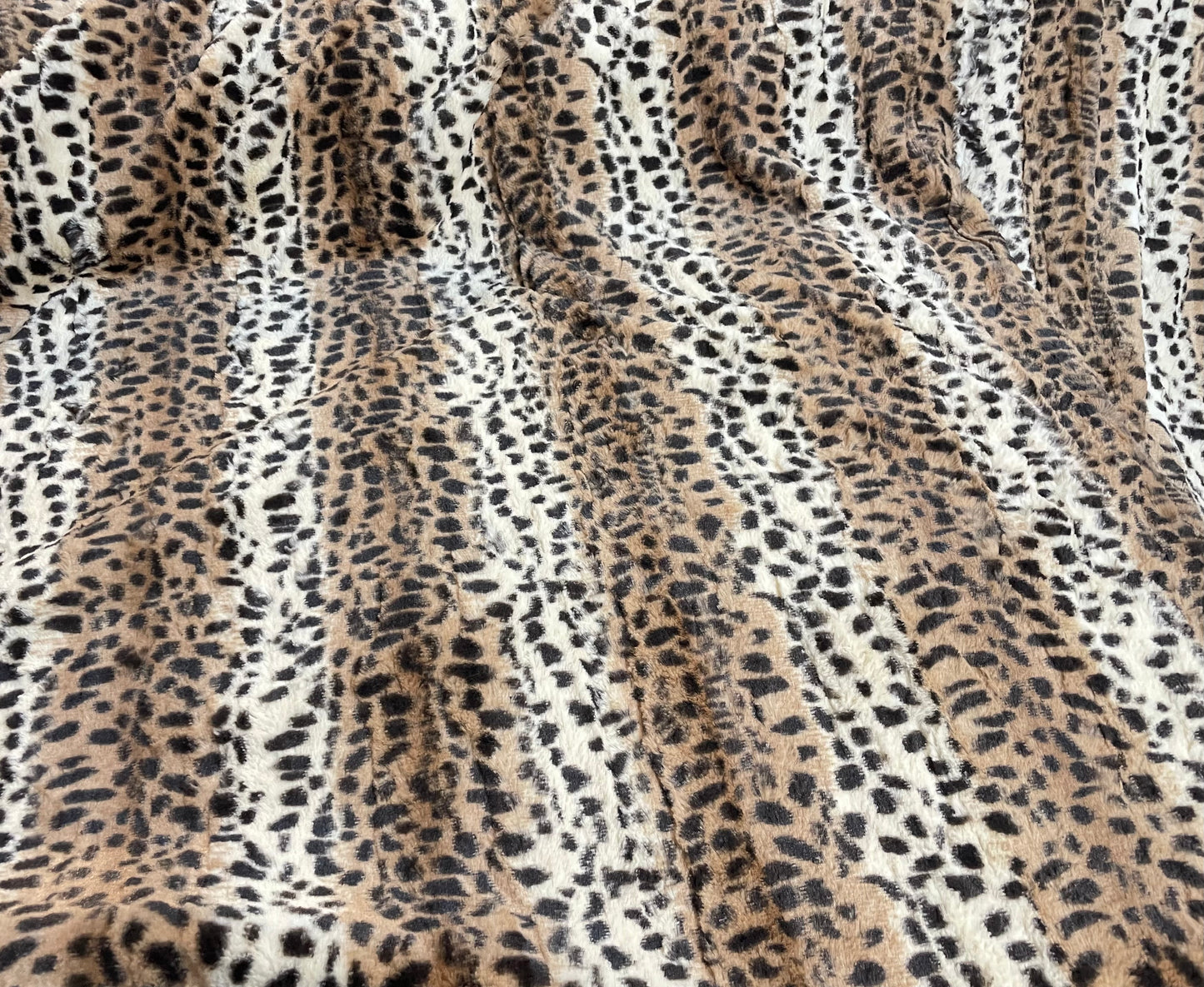 Italian Cheetah Faux Fur - Neutral Multicolor